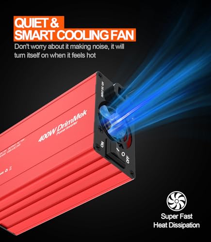 400W Car Power Inverter Dual DC 12V to 110V AC USB C 65W F884