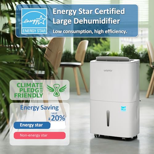 120 Pints Energy Star Home Dehumidifier with Drain Hose Q61127