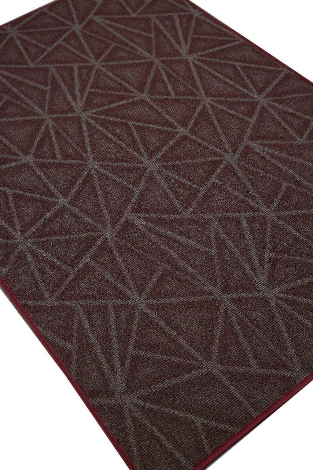 Burgundy 12' Round Solid Color Indoor/Outdoor Rug N9357