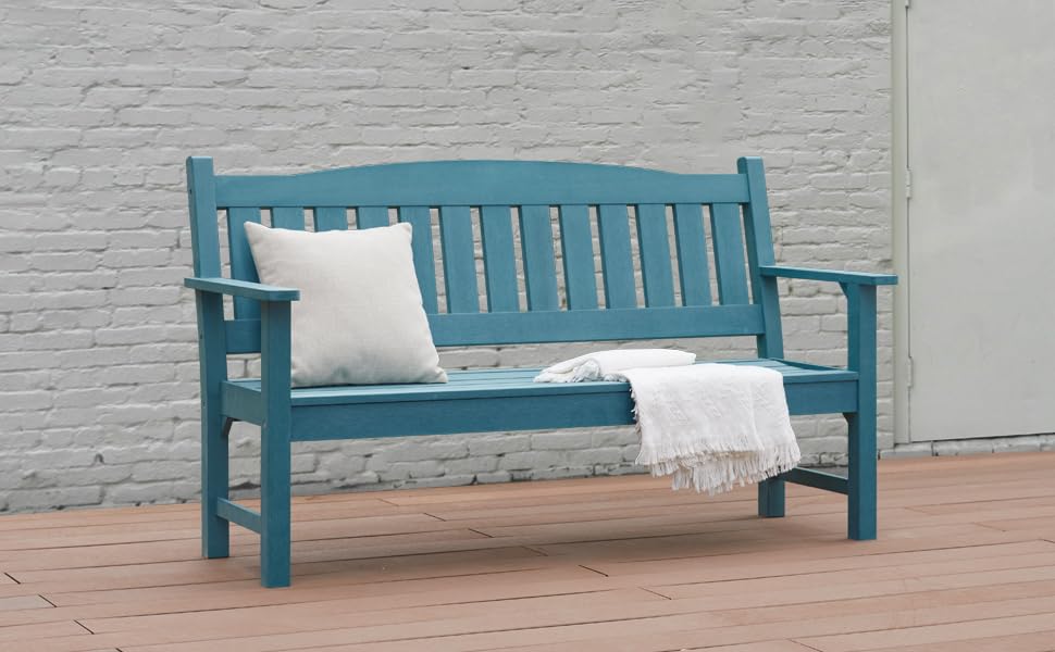 2-Person All-Weather Poly Lumber Outdoor Bench M127935