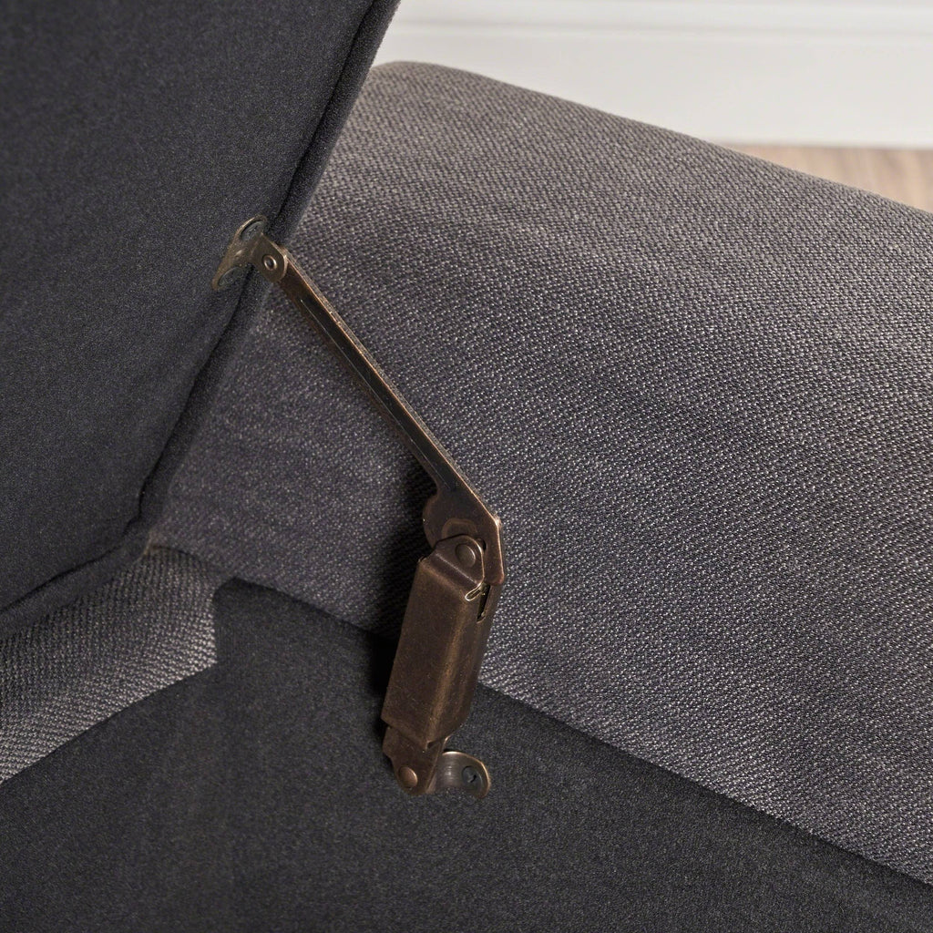 Tufted Fabric Armed Storage Ottoman Bench D93099