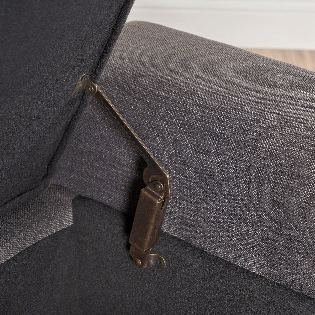 Tufted Fabric Armed Storage Ottoman Bench D93099