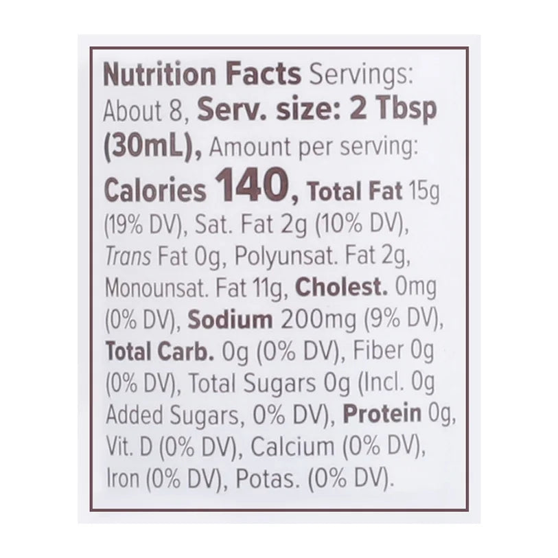 Avocado Oil Vinegar Dressing 8 oz Pack of 6 V834