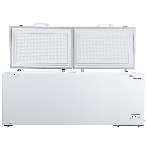 White Chest Deep Freezer with Storage Basket U6333