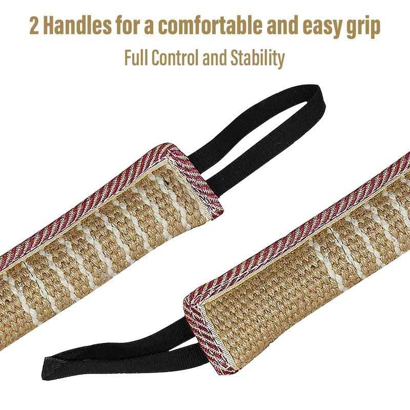 Dog Tug Toy Jute Bite Pillow L518372