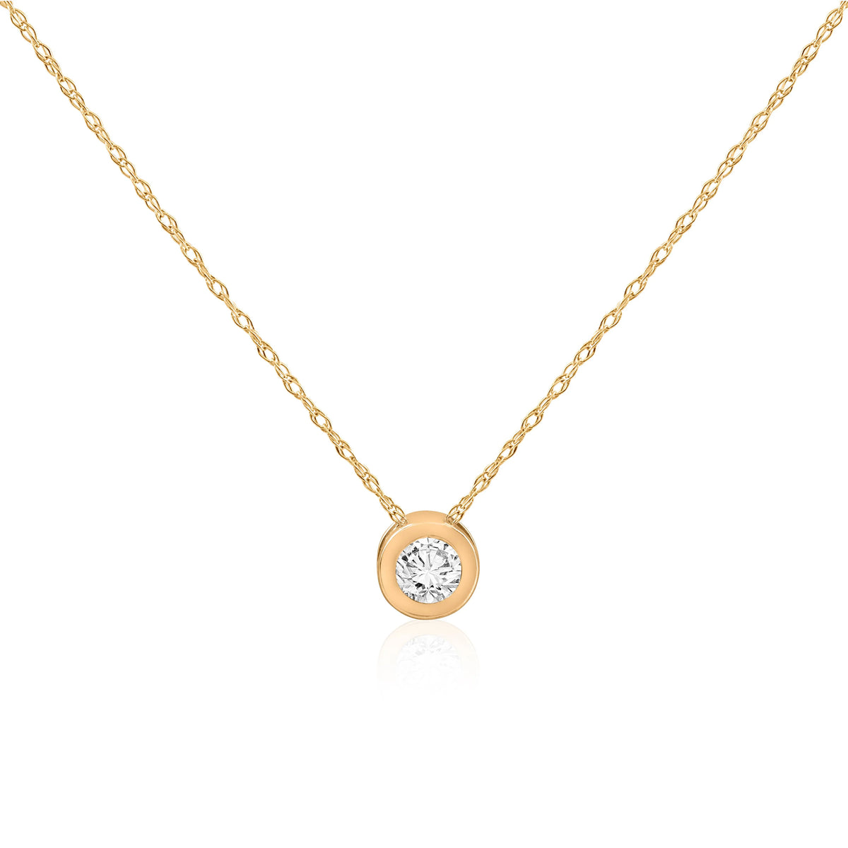 14k Yellow Gold Diamond Pendant B3185