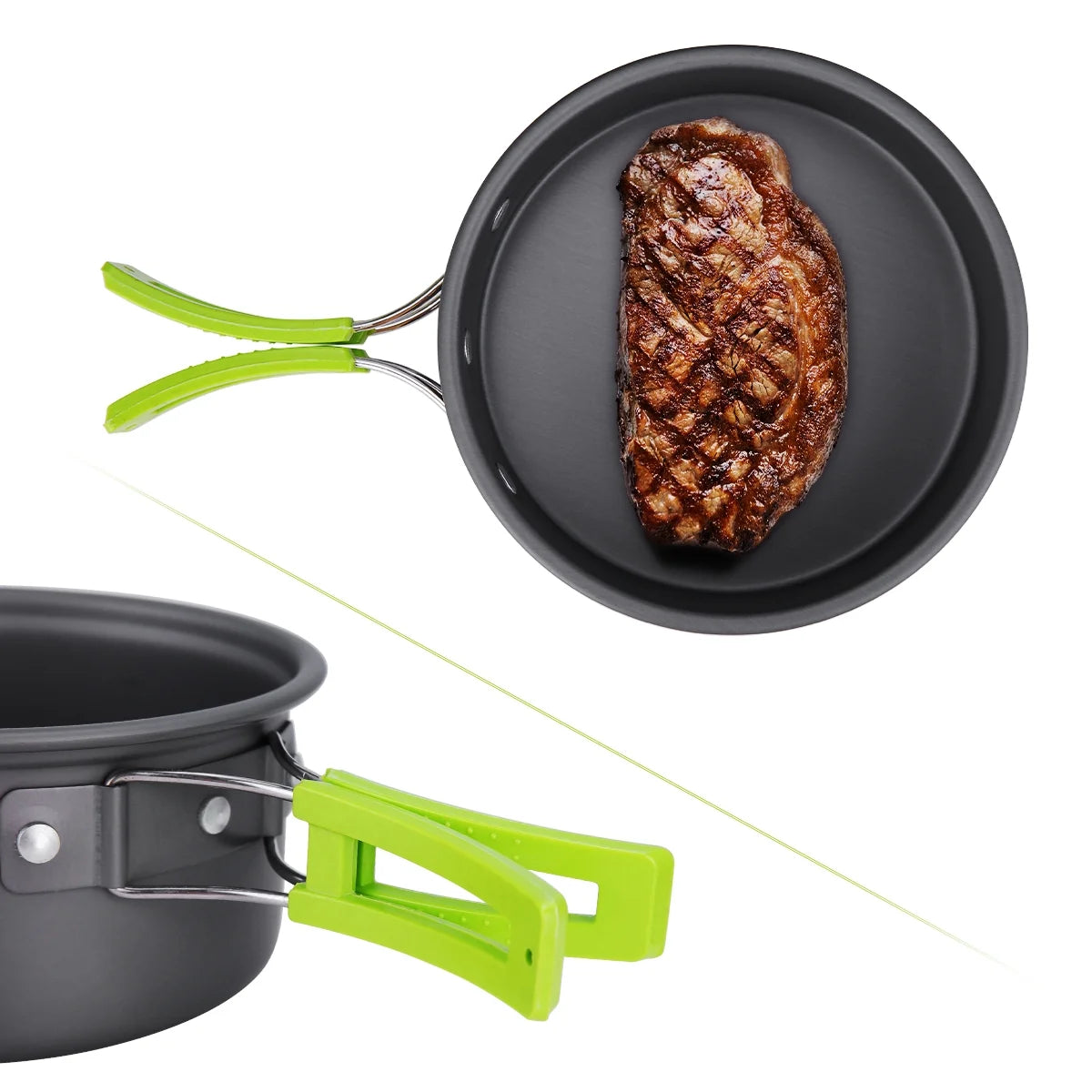 15 Pc Non Stick Outdoor Cookware Set Y7286