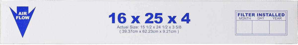 16x25x4 Pleated MERV 7 Air Filter H14476