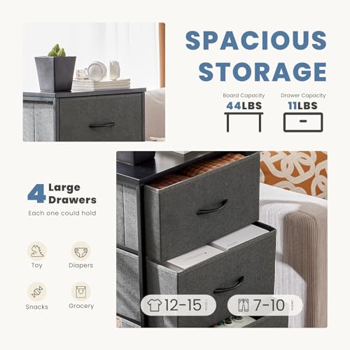 Fabric Storage Tower with 9 Drawers D364216
