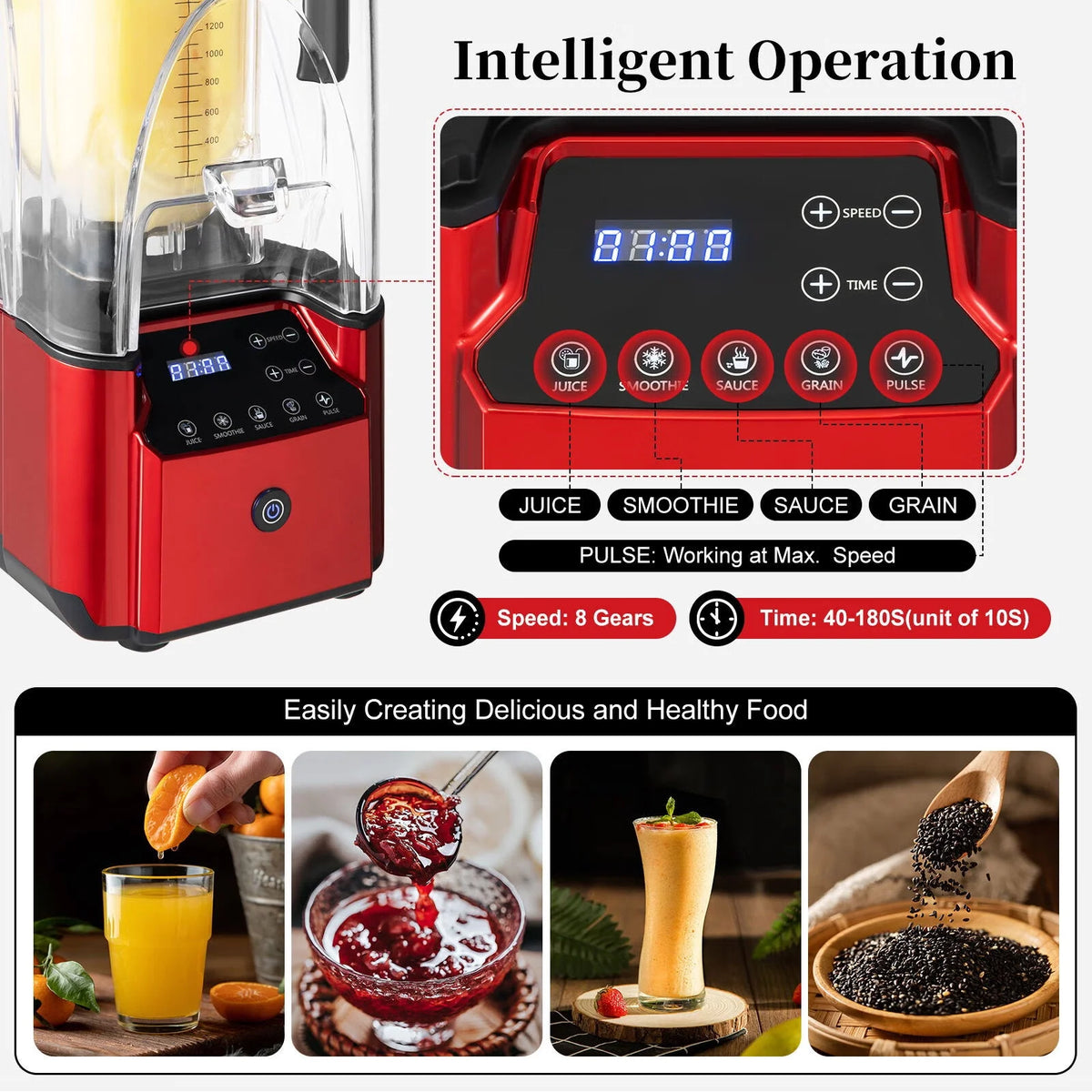 2.2L Quiet Countertop Blender O1729