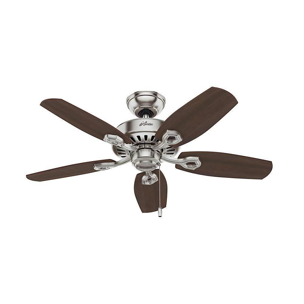Brushed Nickel 42-Inch Ceiling Fan with Five Blades B771