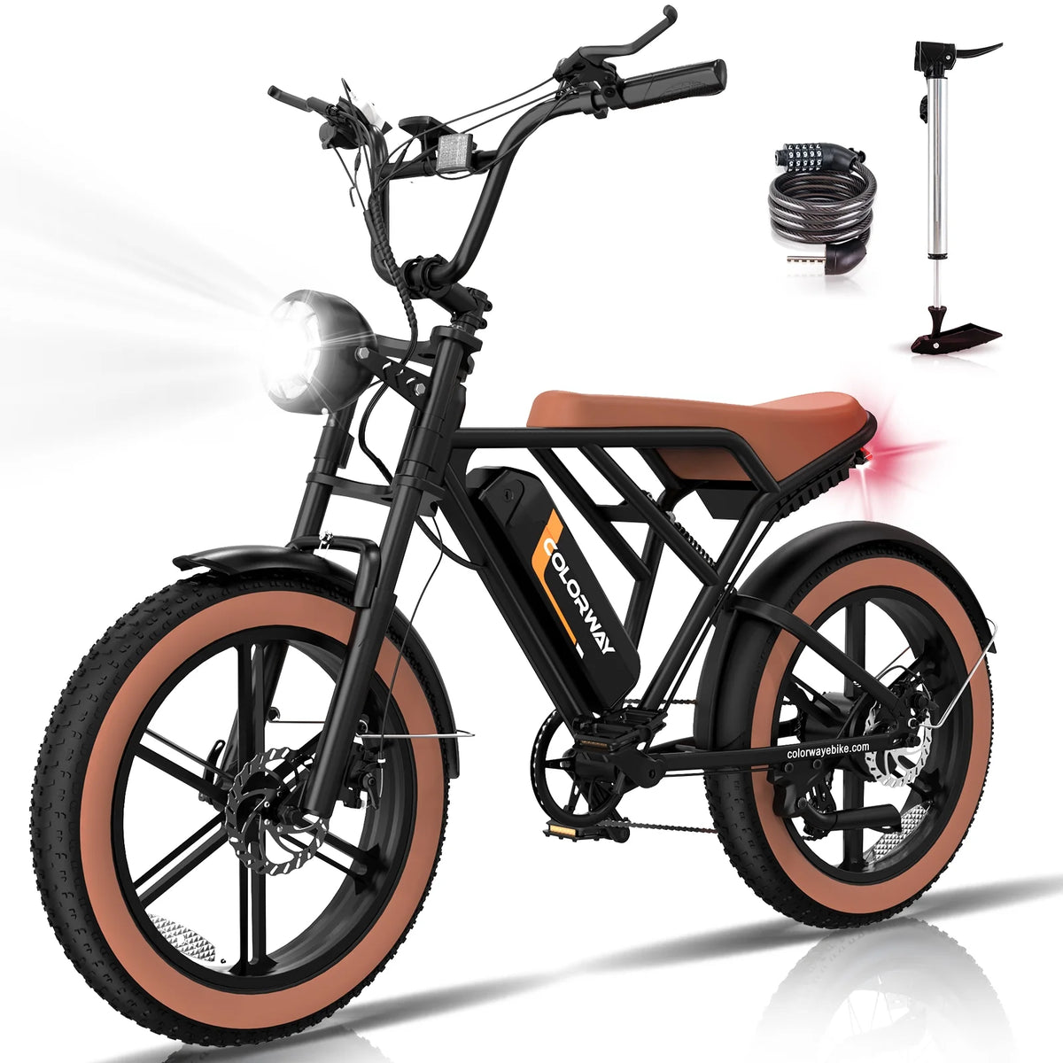 750W Electric Bike 20X4.0 Fat Tire 48V 15Ah Battery Q8754