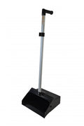 Dust Pan with Ergo Handle Aluminum and Black Hopper P946