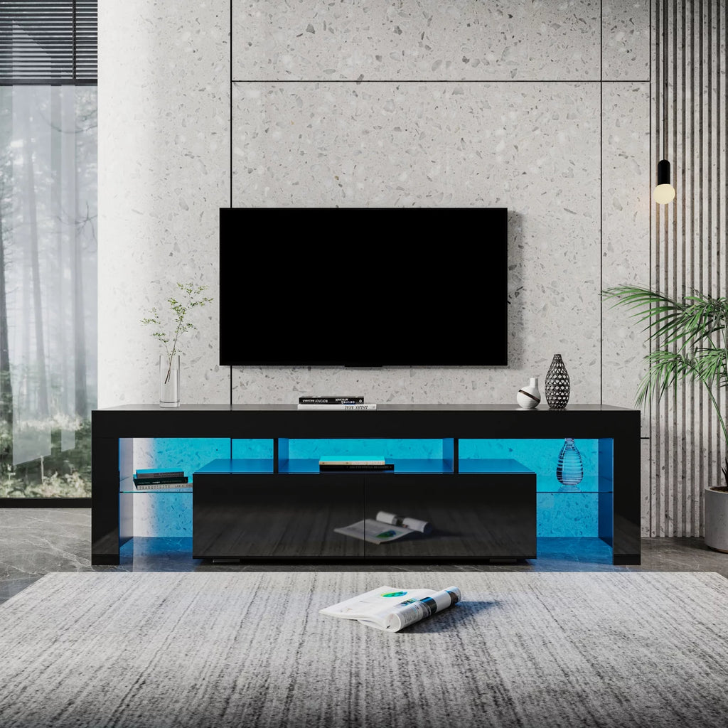 Black Modern LED TV Stand up to 80'' P69933