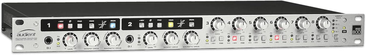 8 Channel Microphone Preamplifier with 2 XLR Mic Cables T816497