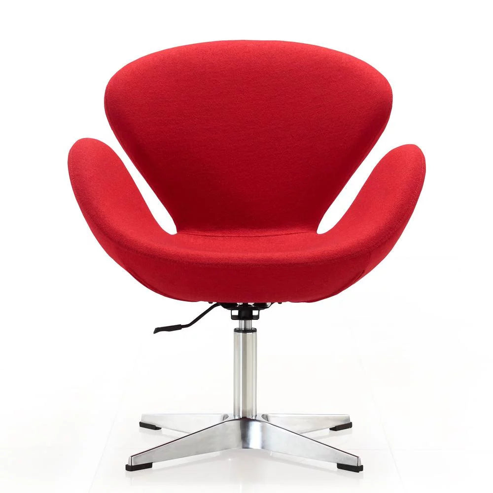 Wool Blend Adjustable Swivel Chair Set of 2 H32572