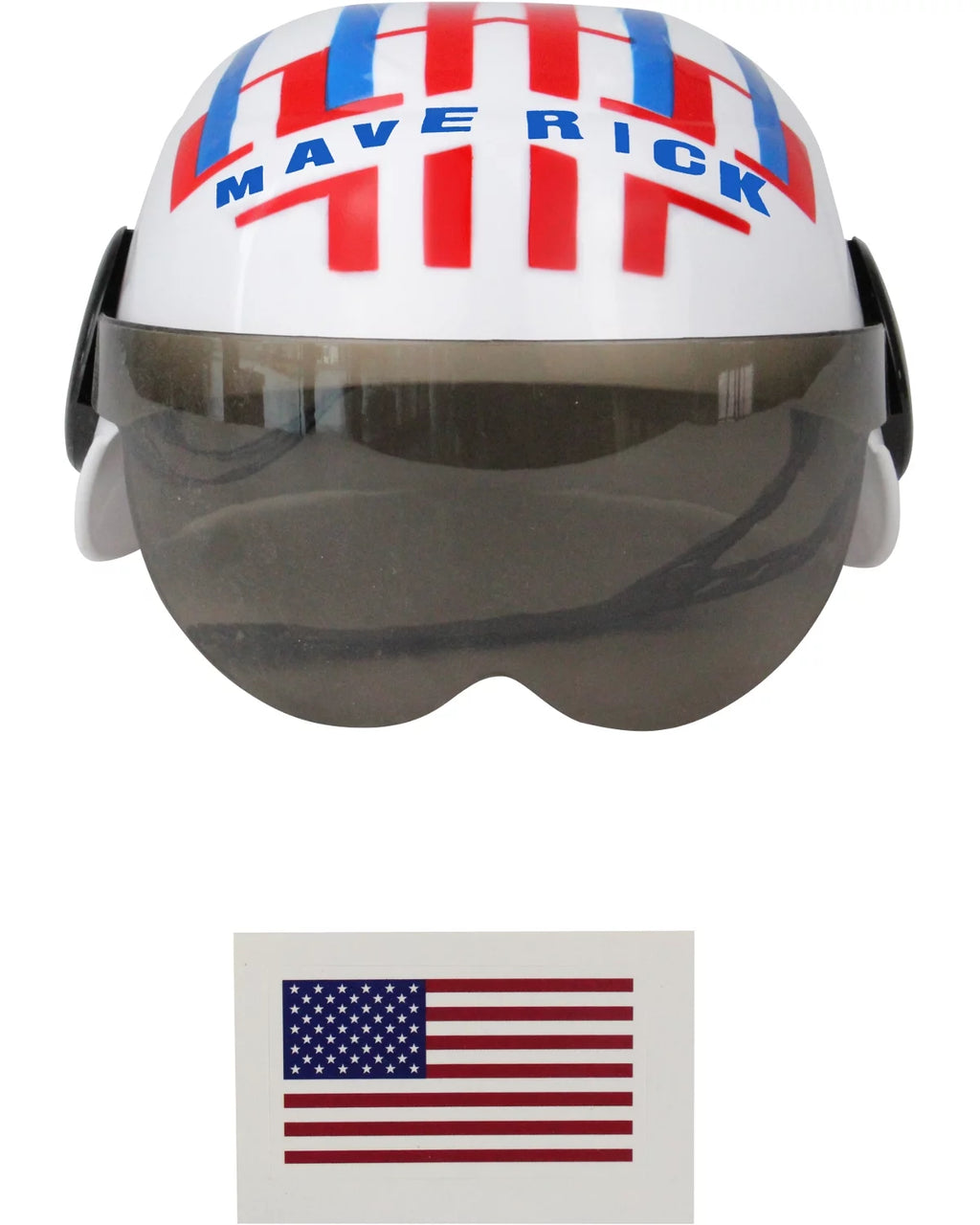 White Pilot Helmet Costume Accessory E3863