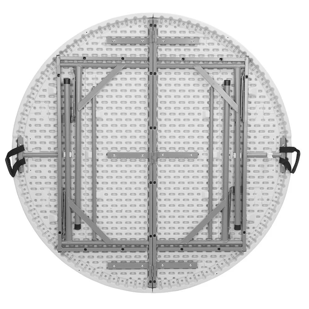 48" Round White Folding Plastic Table X75316