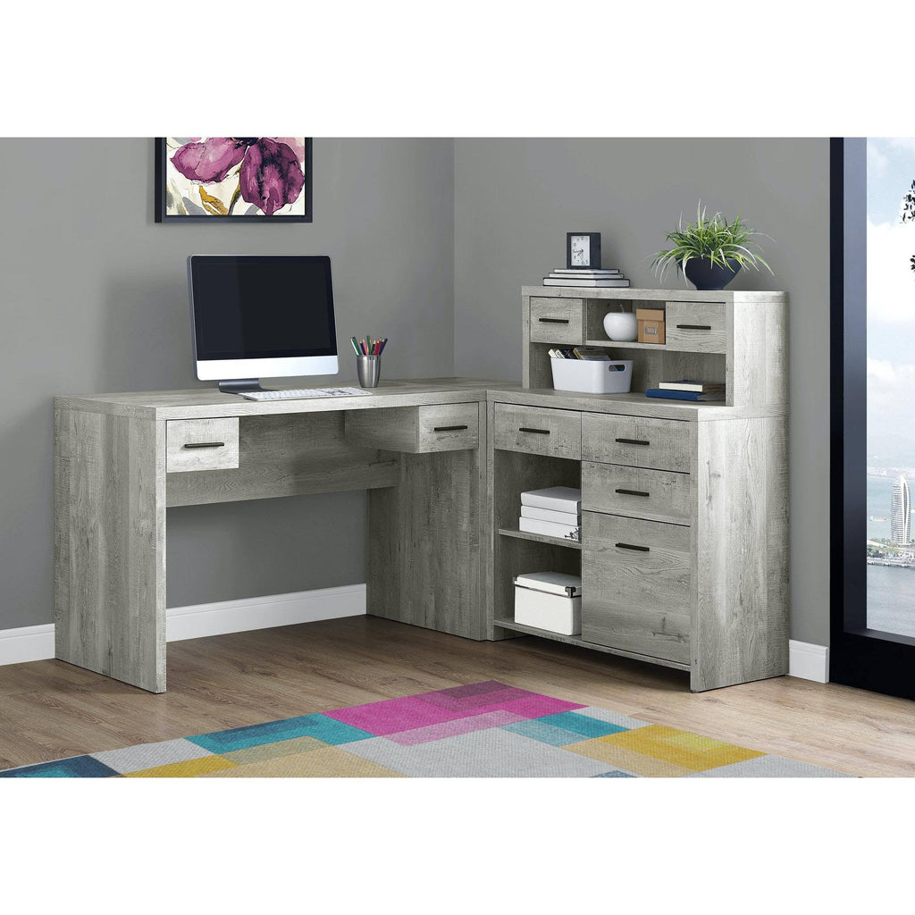 Grey Reclaimed Wood Computer Desk R4746