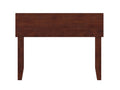 Walnut Twin Panel Solid Wood Headboard with USB Charger O3116