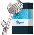 Matte Black Handheld Shower Head with Hose and Brass Holder F24448
