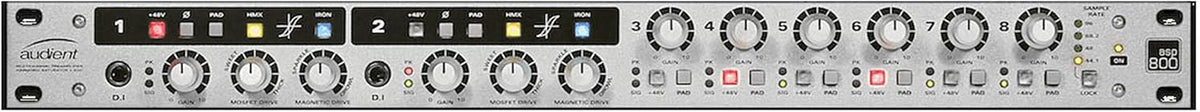 8 Channel Microphone Preamplifier with 2 XLR Mic Cables T816497