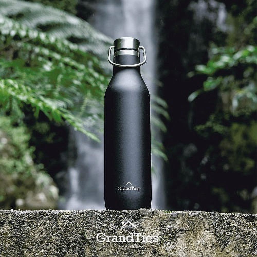 21oz Stainless Steel Insulated Water Bottle with 2 Lids N5447