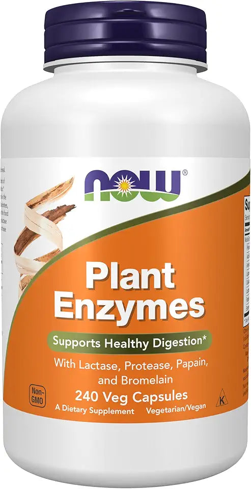 Plant Enzymes with Lactase, Protease, Papain and Bromelain, 240 Veg Capsules P270