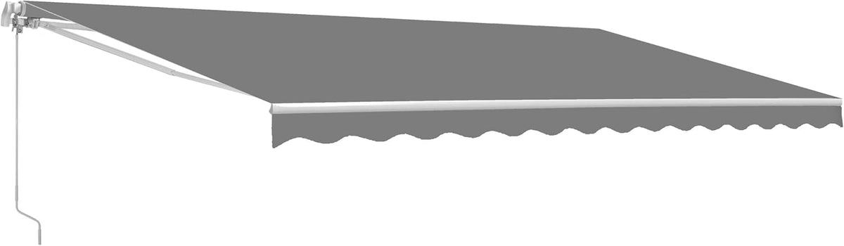 Brown 13 x 10 Feet Retractable Patio Awning Q960486
