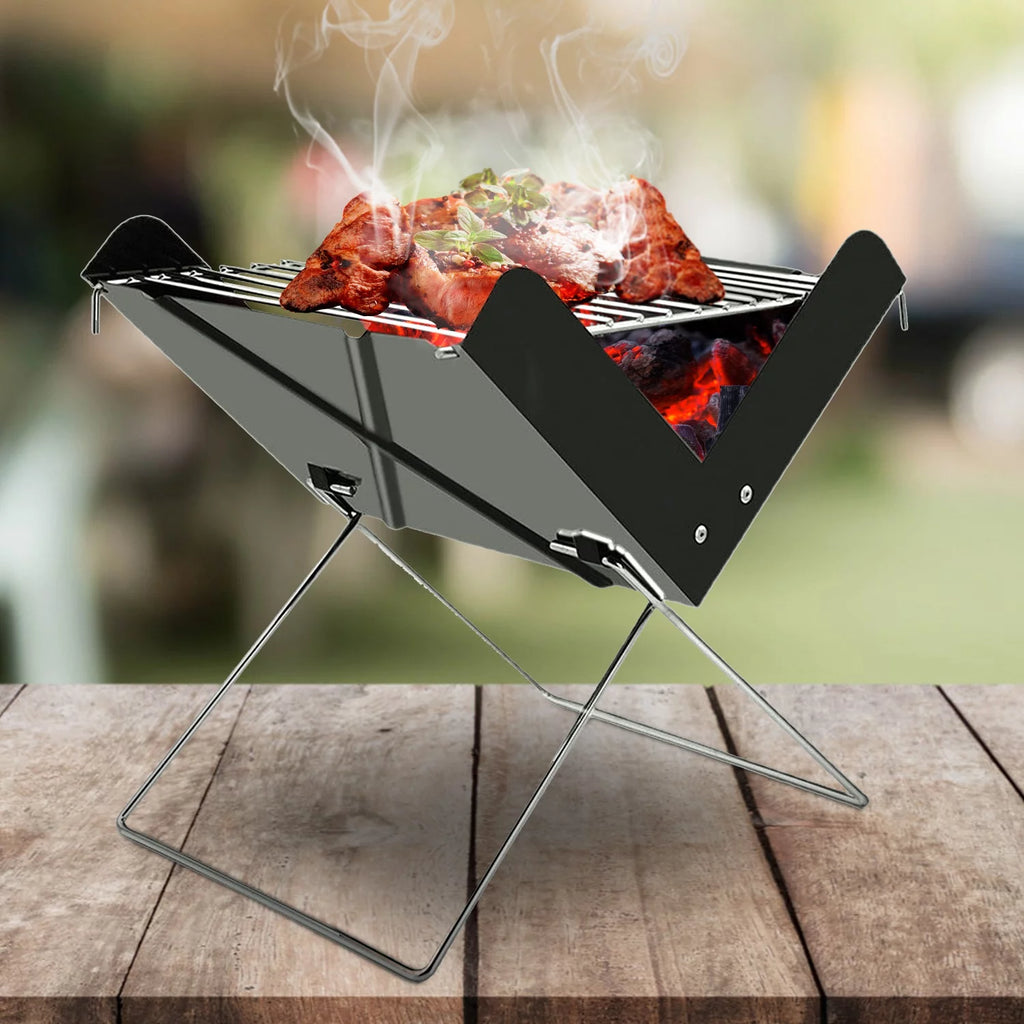 Foldable Mini Stainless Steel BBQ Grill D892321