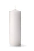 White Pillar Candle Q7184