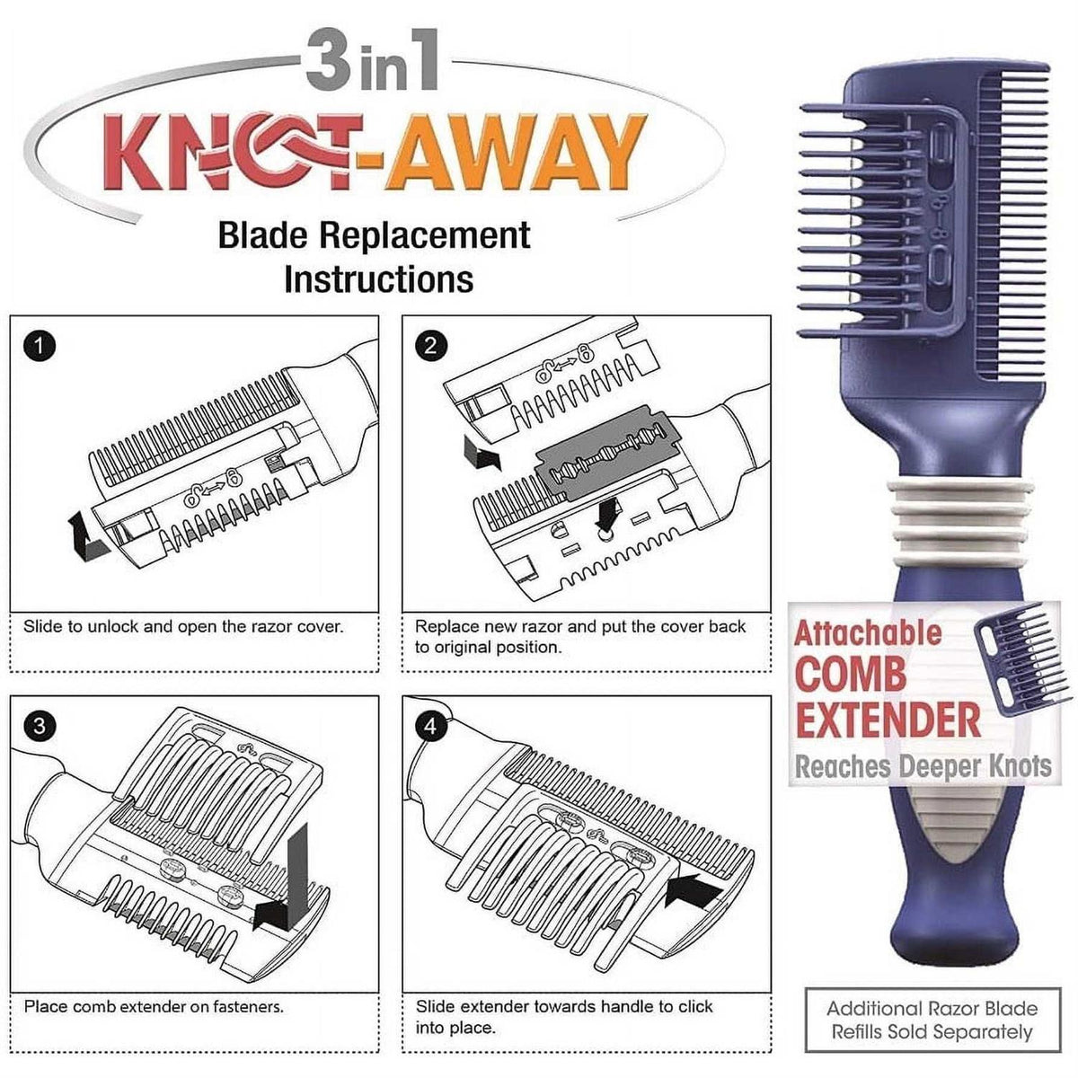 Dog Knot Comb S16972
