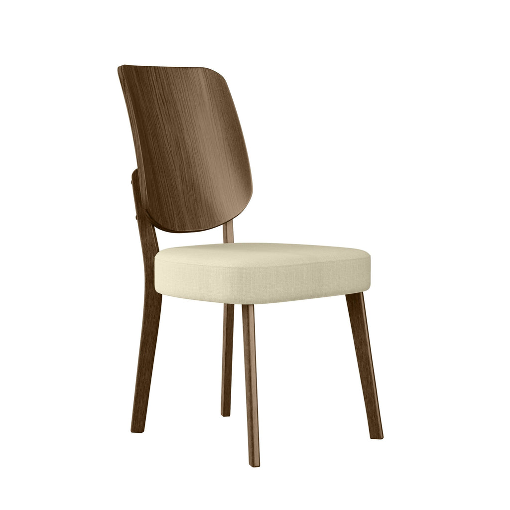 Oatmeal Linen Armless Side Chairs Set of 2 A971785