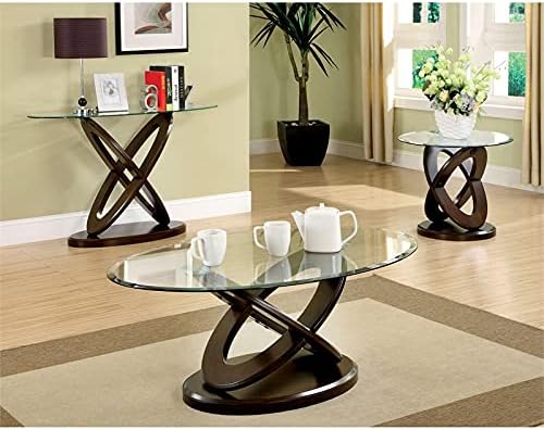 Dark Walnut Wood Console Table O941491