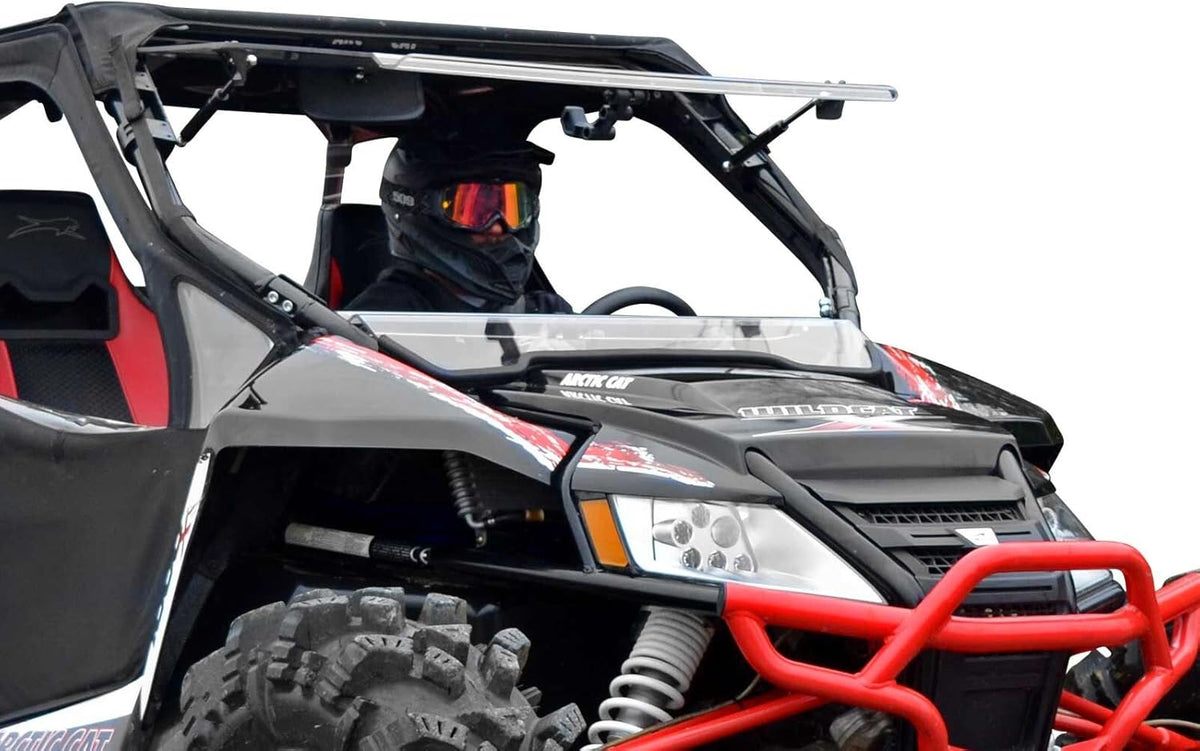 3-in-1 Flip Windshield 1/4 Thick Polycarbonate U1353