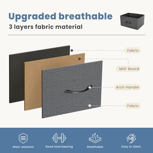 Fabric Storage Tower with 9 Drawers D364216