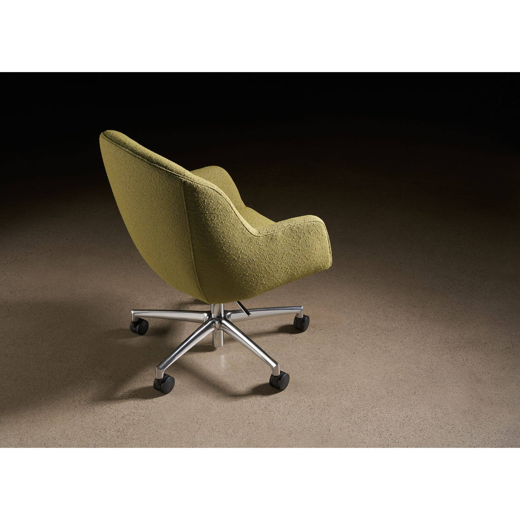 Ergonomic Rolling Office Chair in Cadet Blue Grey Performance Fabric H9269