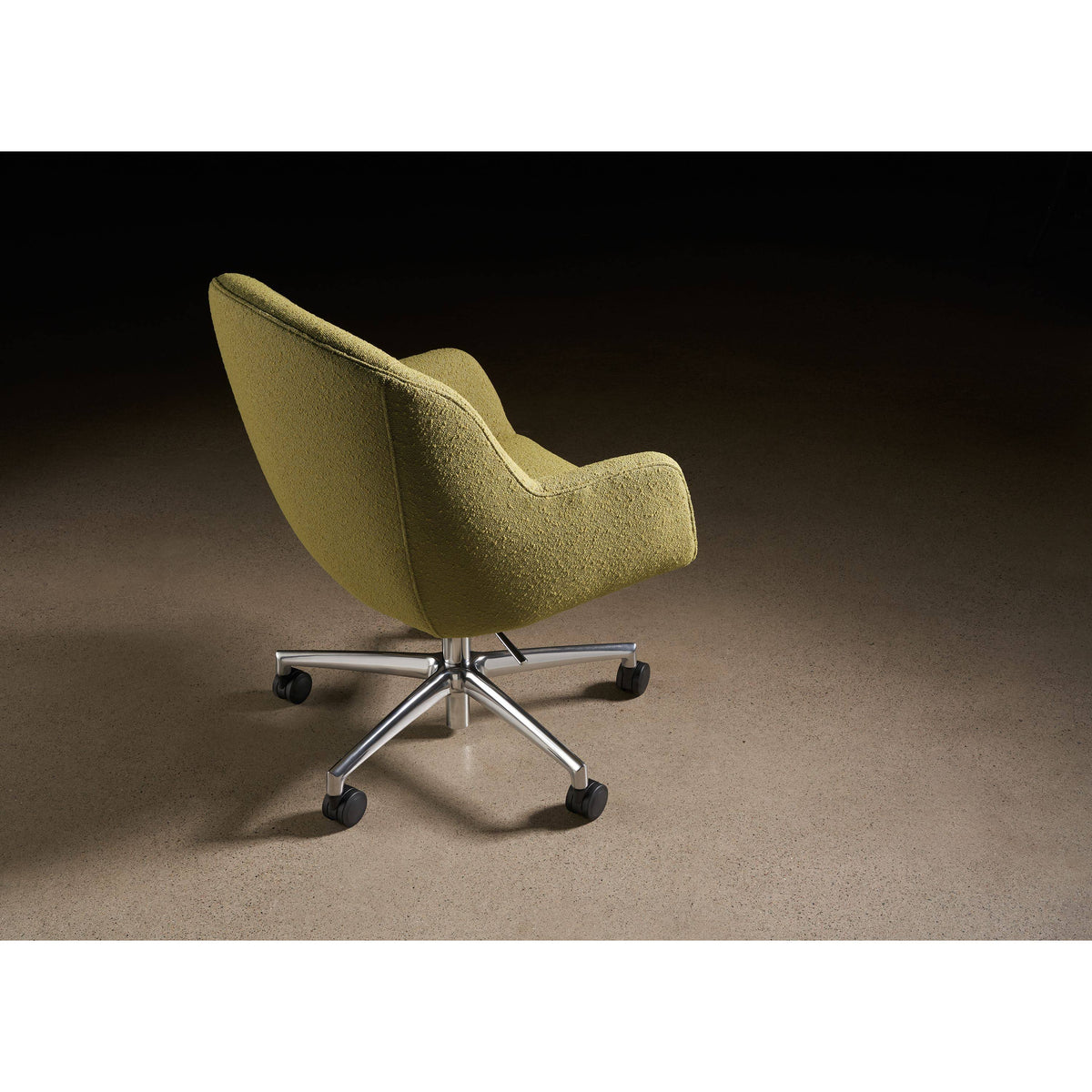 Ergonomic Rolling Office Chair in Cadet Blue Grey Performance Fabric H9269