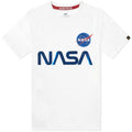 White & Blue Reflective Cotton Tee L8143