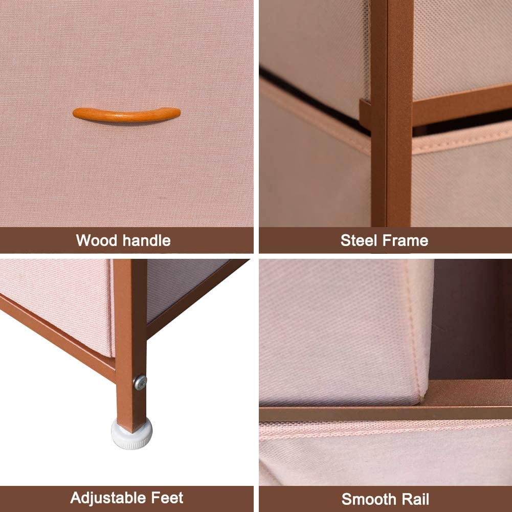 Pink 5 Drawer Dresser Q699