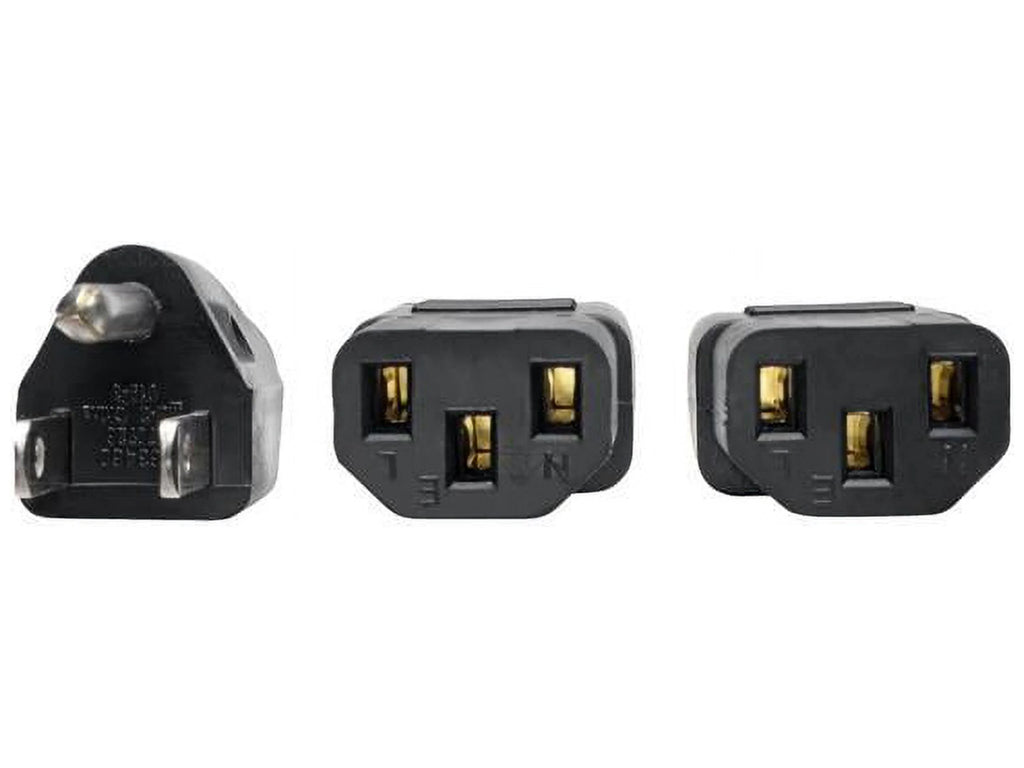 Universal Power Extension Cord Y Splitter Cable 6-ft. J7826