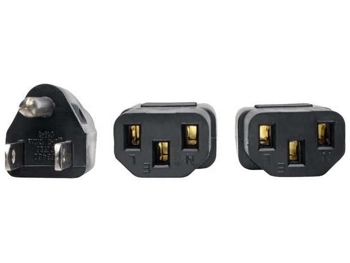 Universal Power Extension Cord Y Splitter Cable 6-ft. J7826