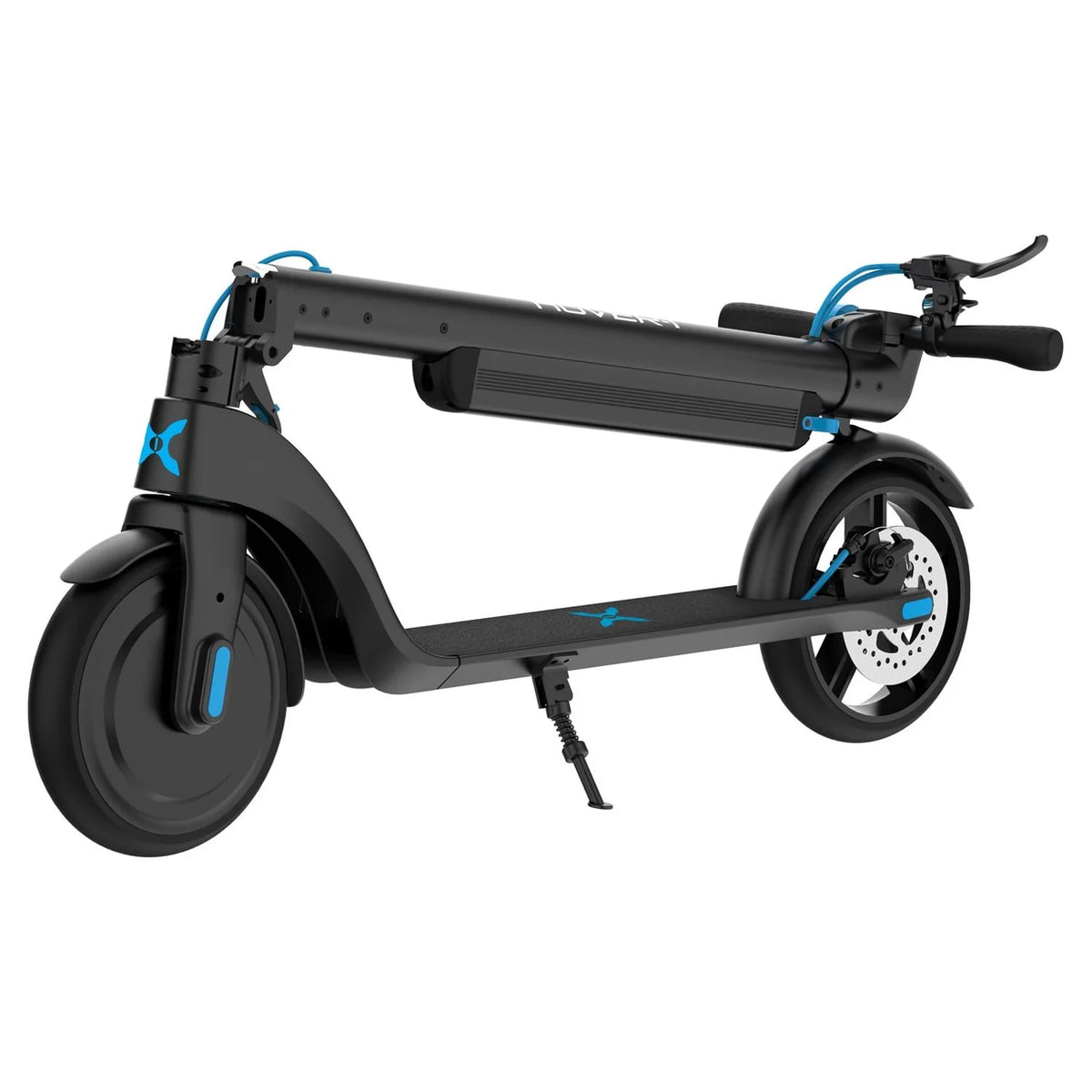 Electric Scooter with LED Headlights, 15 MPH Max Speed, 220 lbs Max Weight, Black K84723