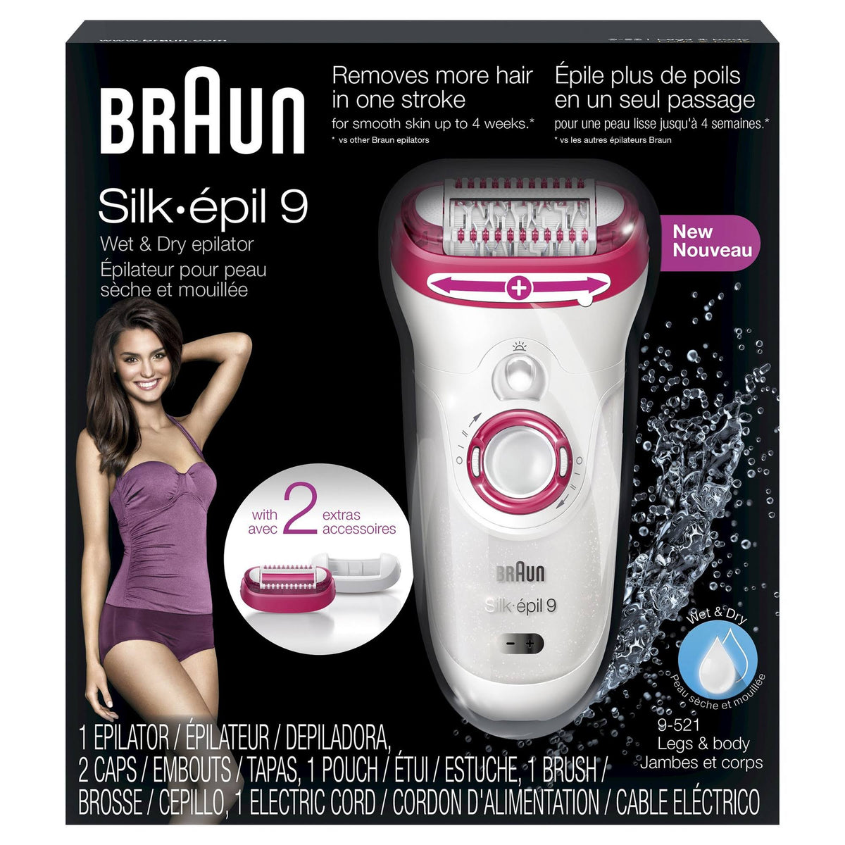 Wet & Dry Cordless Epilator/Trimmer J275176