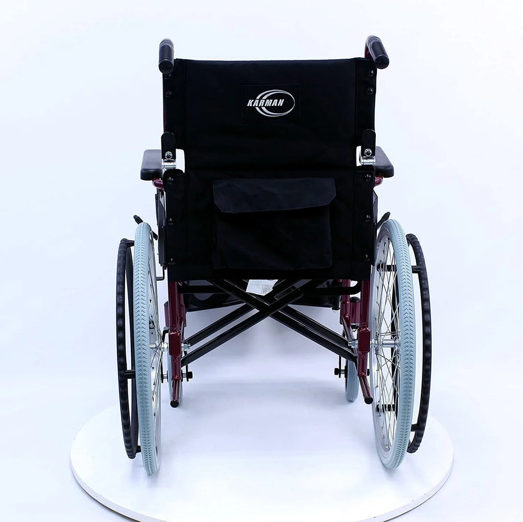 Lightweight Wheelchair 18 Seat Burgundy N135986