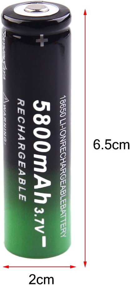 50 Pack 18650 Rechargeable 5800mAh 20A 3.7V Button Top Li-ion Batteries Y20875
