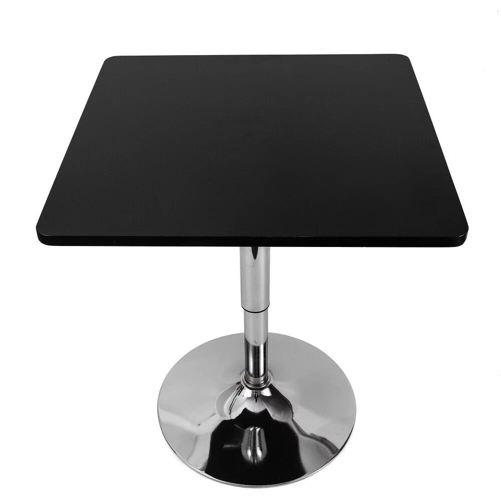 Adjustable Height 360 Rotatable Square Bar Table Black M3077