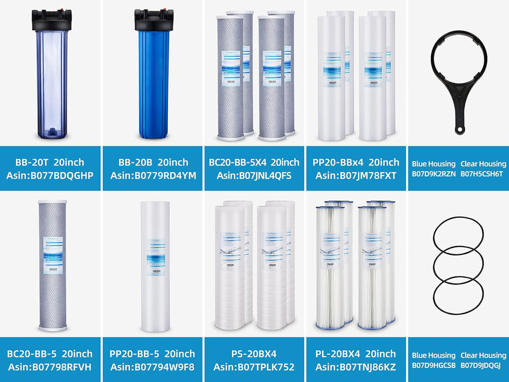 Whole House UV Water Filter with Extra 2 UV Filter +2 Quartz Sleeve (12 GPM) V620264