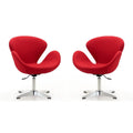Wool Blend Adjustable Swivel Chair Set of 2 H32572