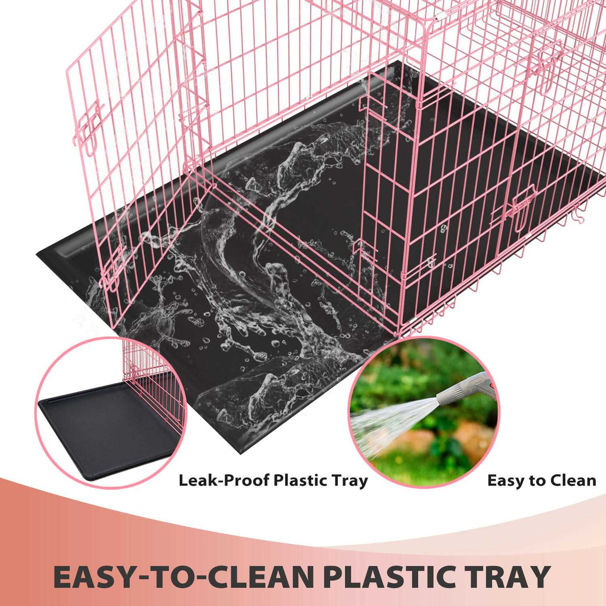 Foldable Large Dog Crate with Handle E9936
